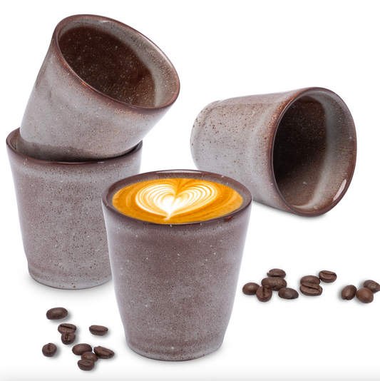 Espressotassen (4x120ml), Farbe Cappuccino